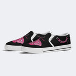 Pink Death Moth Print - Slip On Shoes