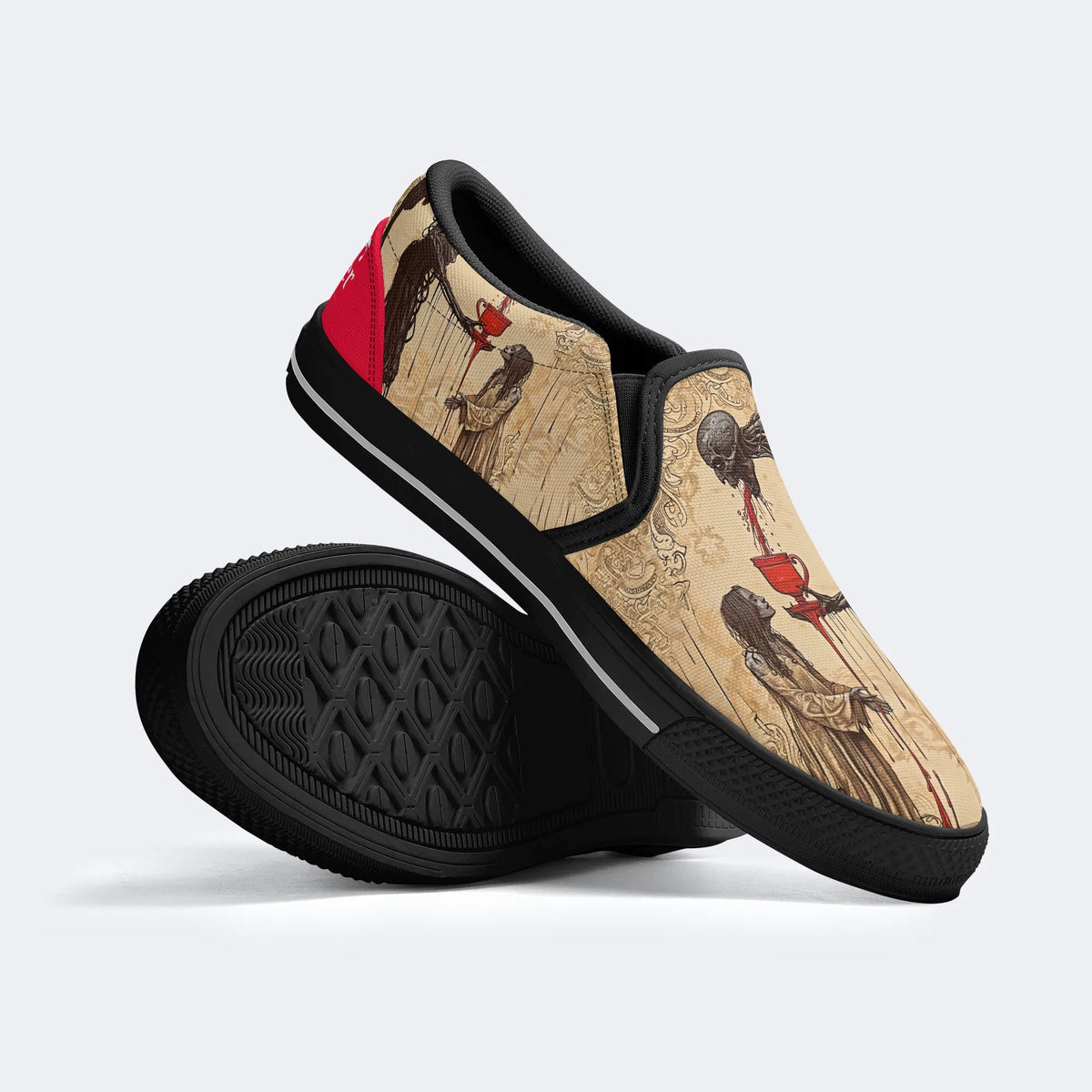 My Cup Runneth Over Printed - Slip On Shoes