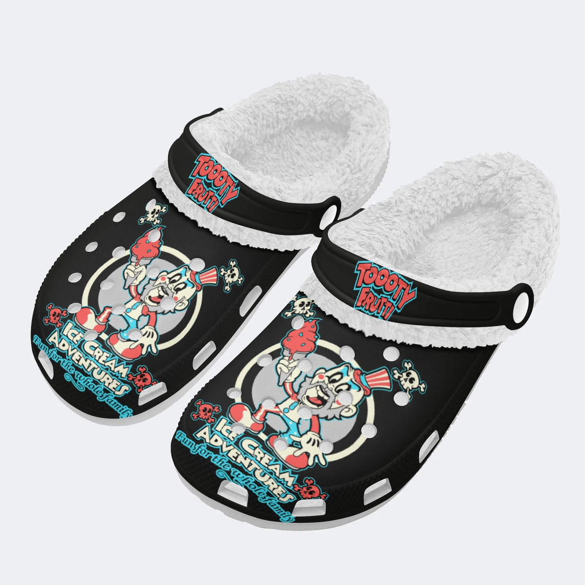 Jokers Graphic Print - Fur Lined Slippers