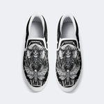 Surreal Death Moth&Skull - Slip On Shoes