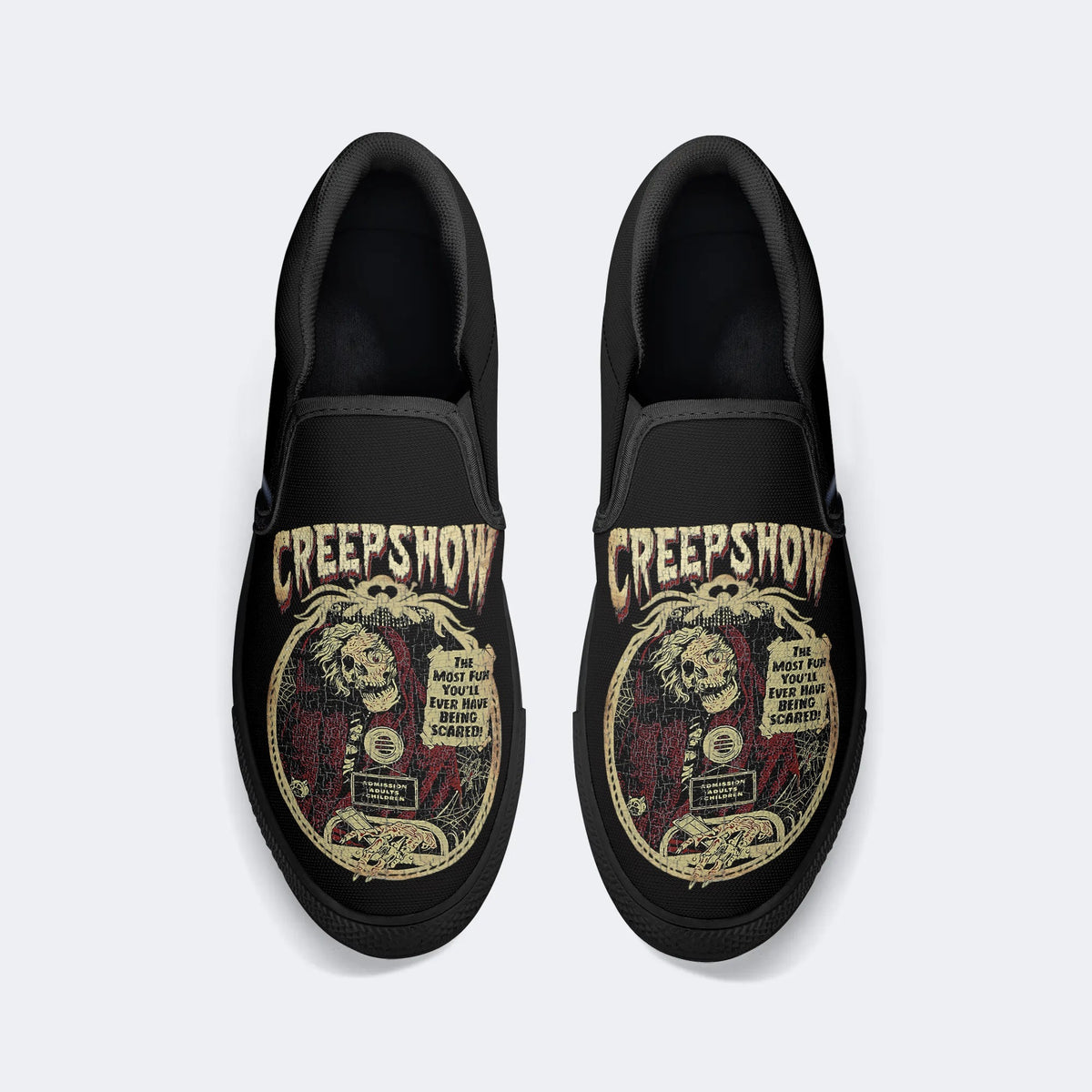 Horror Movie Vintage Graphic Printed- Slip On Shoes