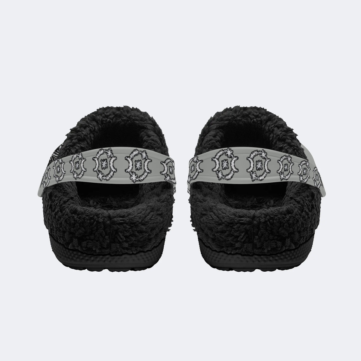 Unisex More Brains Print - Fur Lined Slippers