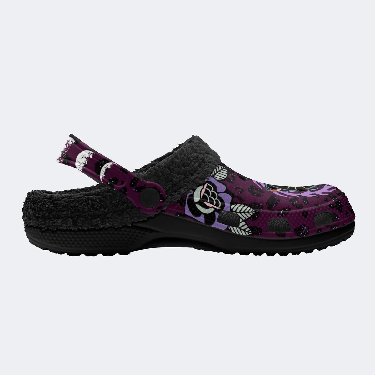 Classic Panther Print - Fur Lined Slippers/Sandals