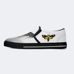 Surreal Death Moth Print - Slip On Shoes