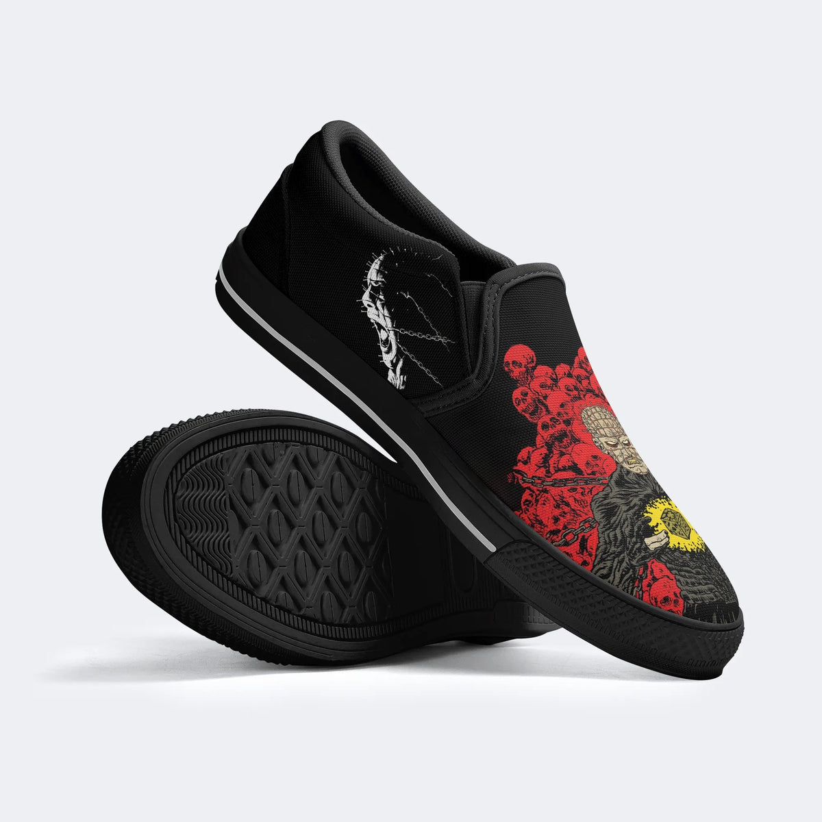 Horror Movie Art Printed - Slip On Shoes