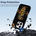 Vintage Snake And Tiger Print - Phone Case