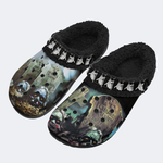 Horror Retro City - Fur Lined Slippers/Sandals