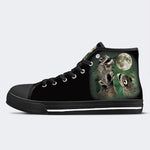 Three Raccoons Vintage Graphic - High Top Canvas