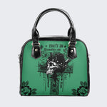 Horror Weird Skull - Leather Shoulder Handbag