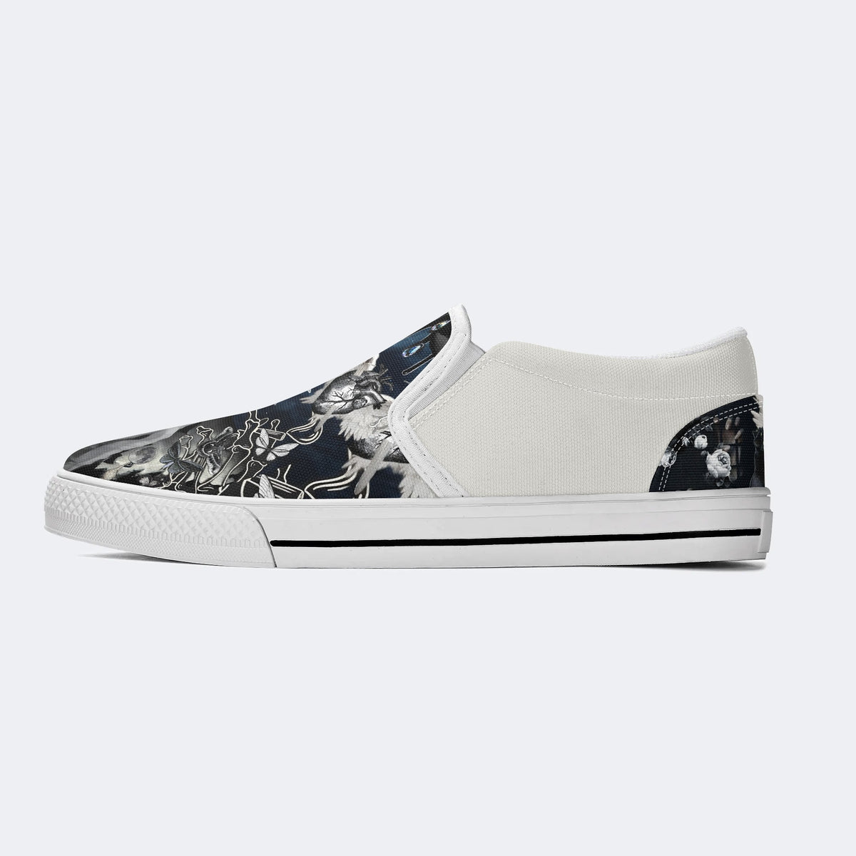 Horror Collage Print - Slip On Shoes