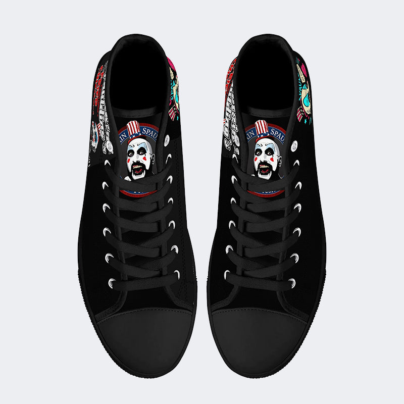 Horror Print - High Top Canvas