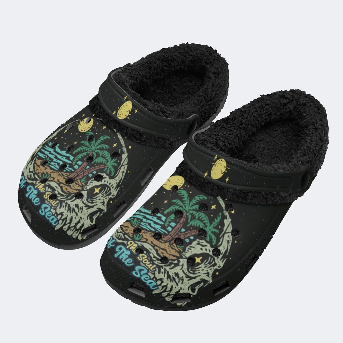 The Soul Of The Sea - Fur Lined Slippers/Sandals