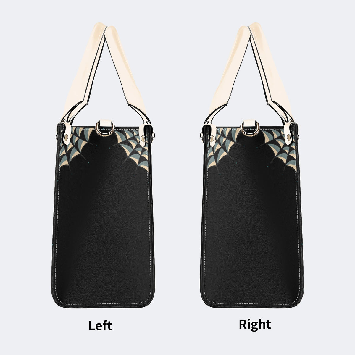 Wolf Vintage Print - Leather Handbag