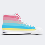 Genderflux Pride Flag High Top Canvas Shoes