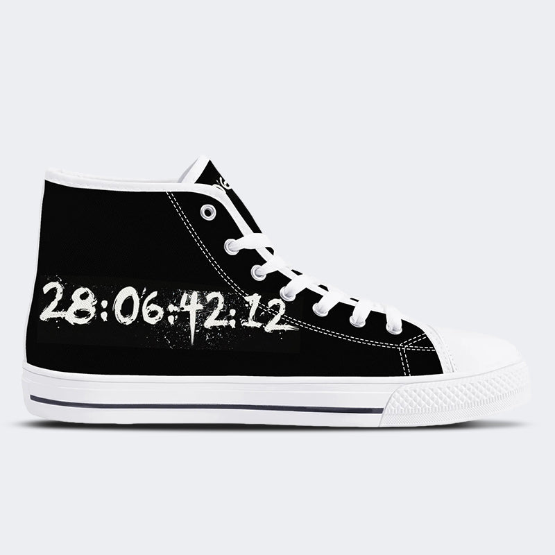 Unisex 28:06:42:12 Art Print - High Top Canvas