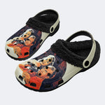 Horror Movie Vintage Graphic - Fur Lined Slippers