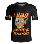 Flame Skull Metal Art - Men's All Over Printing Rugby Jersey