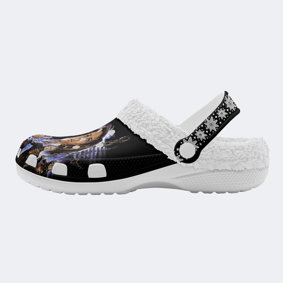 Demons to Some - Fur Lined Slippers/Sandals