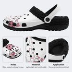 Coquette Halloween Ghost - Fur Lined Slippers/Sandals