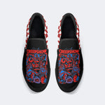 Unisex Horror Movie Graphic Print - Slip On Shoes