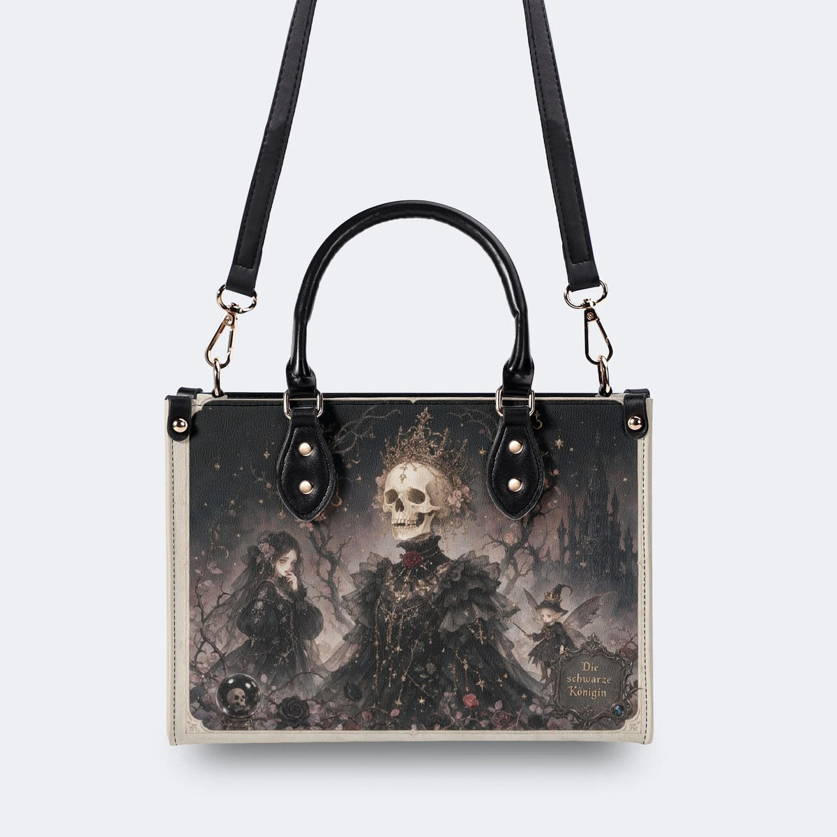 Die Schwarze Konigin Print Handbag Factory Direct Sales
