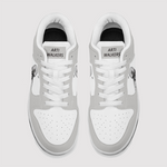 Skull & Letter Dunk Low Leather Sneakers