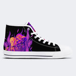 Unisex Horror Skull Print - High Top Canvas