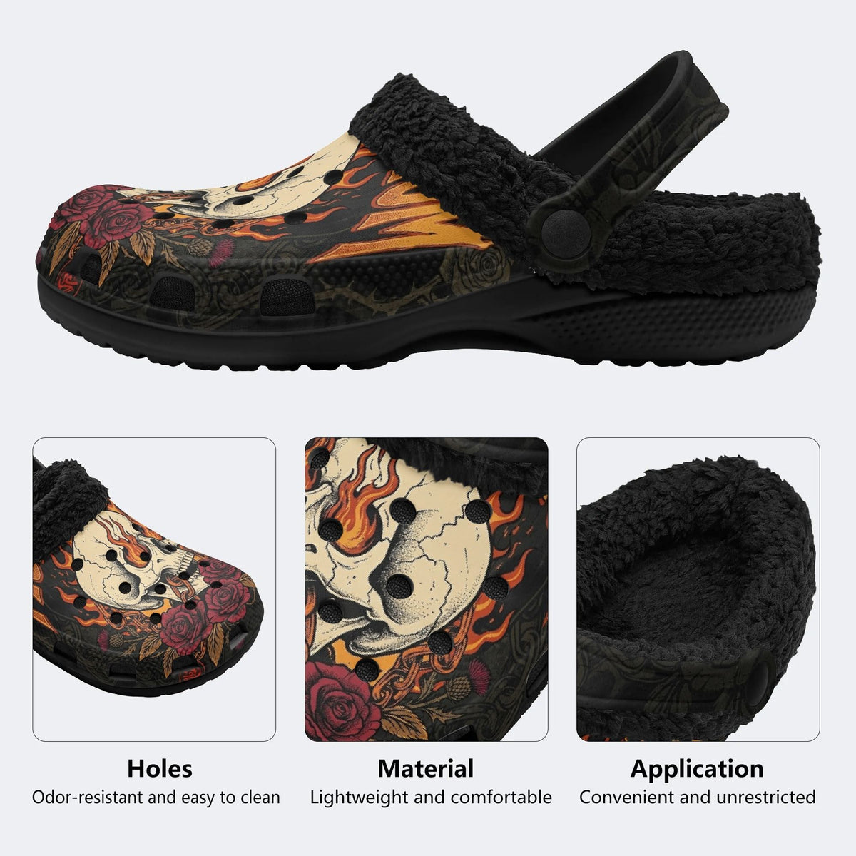 Blaze Reaper - Fur Lined Slippers/Sandals