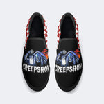 Horror Movie Vintage Graphic Print - Slip On Shoes