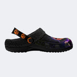 Halloween Horror Night Print - Fur Lined Slippers/Sandals