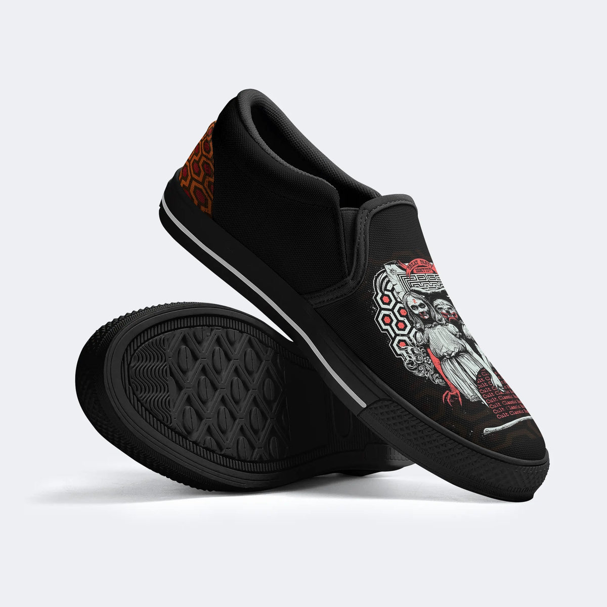 Vintage The Shining Art Printed - Slip On Shoes