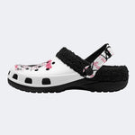 Dark Web Spider Graphic - Fur Lined Slippers/Sandals