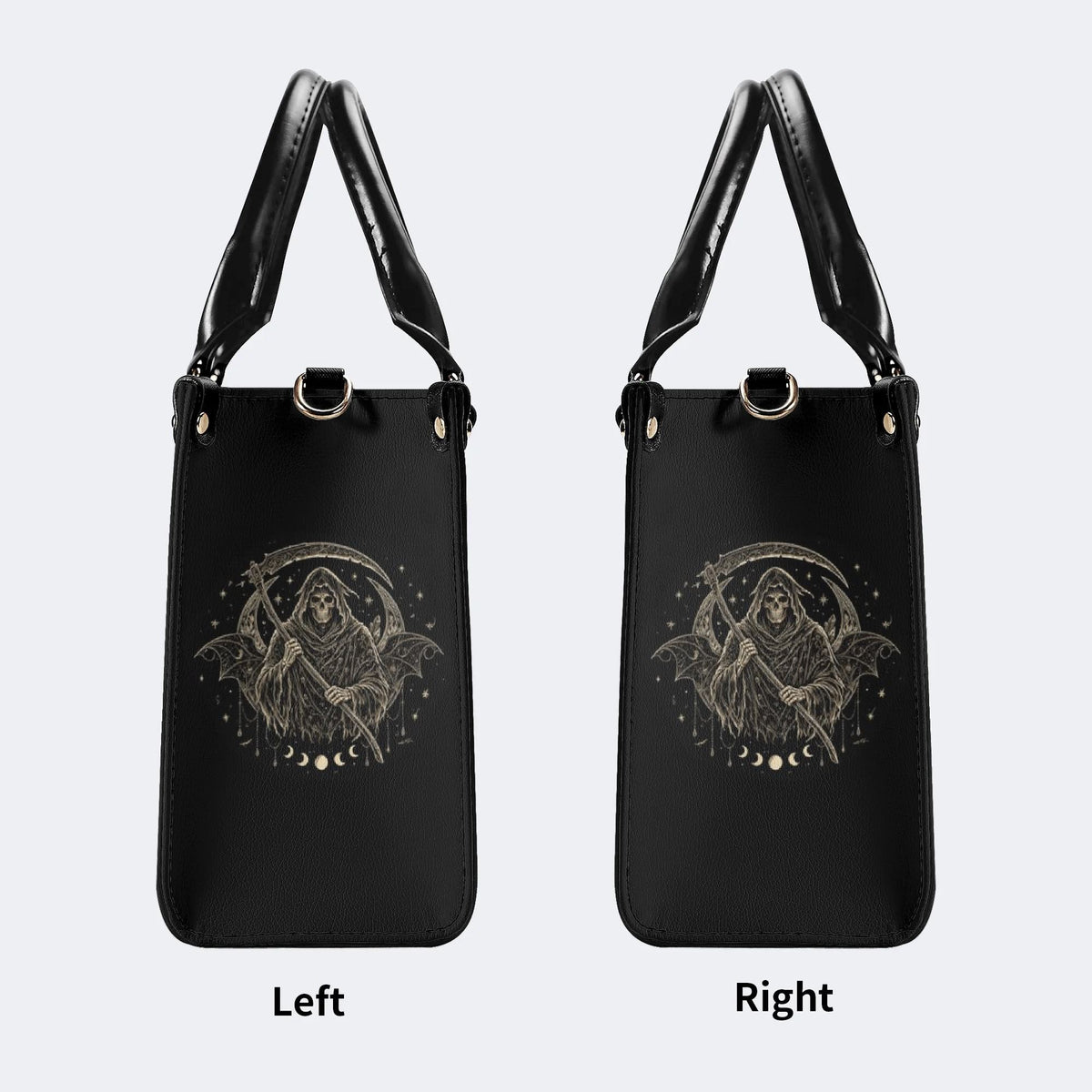 Grim Reaper Rose Print Handbag Factory Direct Sales