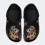 Flower Tiger Art Print - Slippers/Sandals