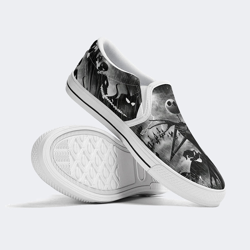 Halloween Nightmare Print - Slip On Shoes