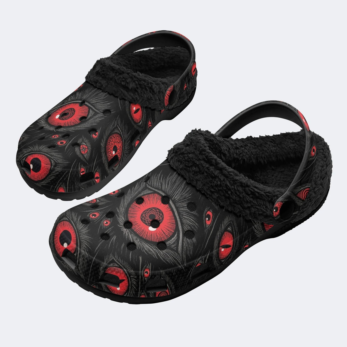 Abyss Eyes - Fur Lined Slippers/Sandals