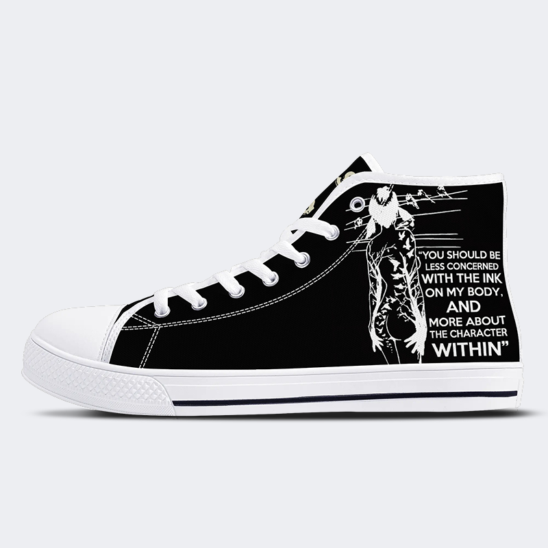 Unisex Tattoos Druck - High Top Canvas