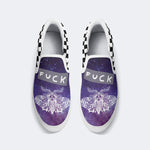 Unisex Death Moth&F*ck Print - Slip On Shoes