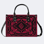 Red Eagle Totem - Leather Handbag