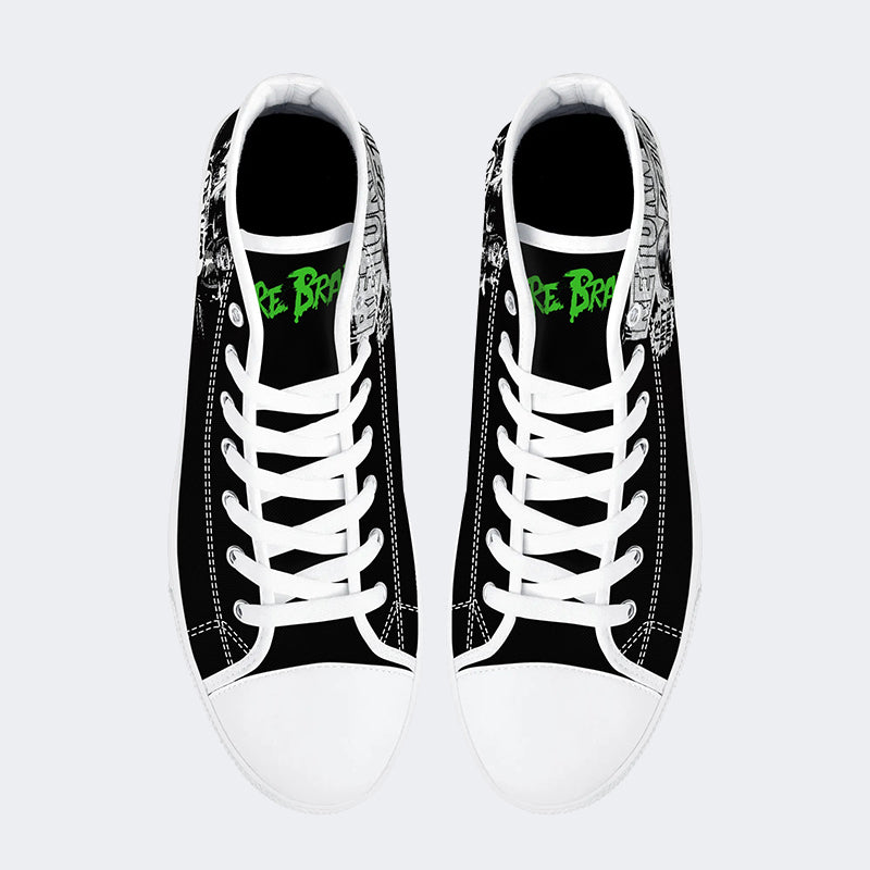 Unisex Horror-Druck - High Top Canvas