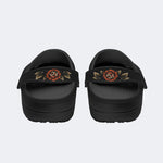 Human Face Rhinoceros Beetle Print - Slippers/Sandals