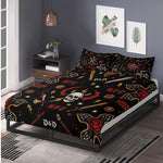 Hellfire Club Skull Print - Three Piece Bedding Set