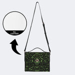 Death Moth And Animal Skeleton - Leather Satchel Bag