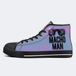 Macho Man Retro Unisex Print - High Top Canvas