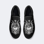 Skeleton Print - Slip On Shoes