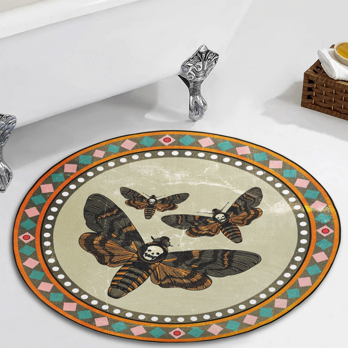 Vintage Death Moth - Floor Mat