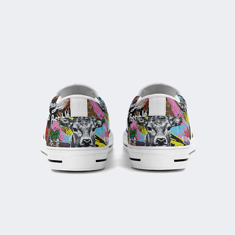 Everything Is Possible Print - Slip On Shoes