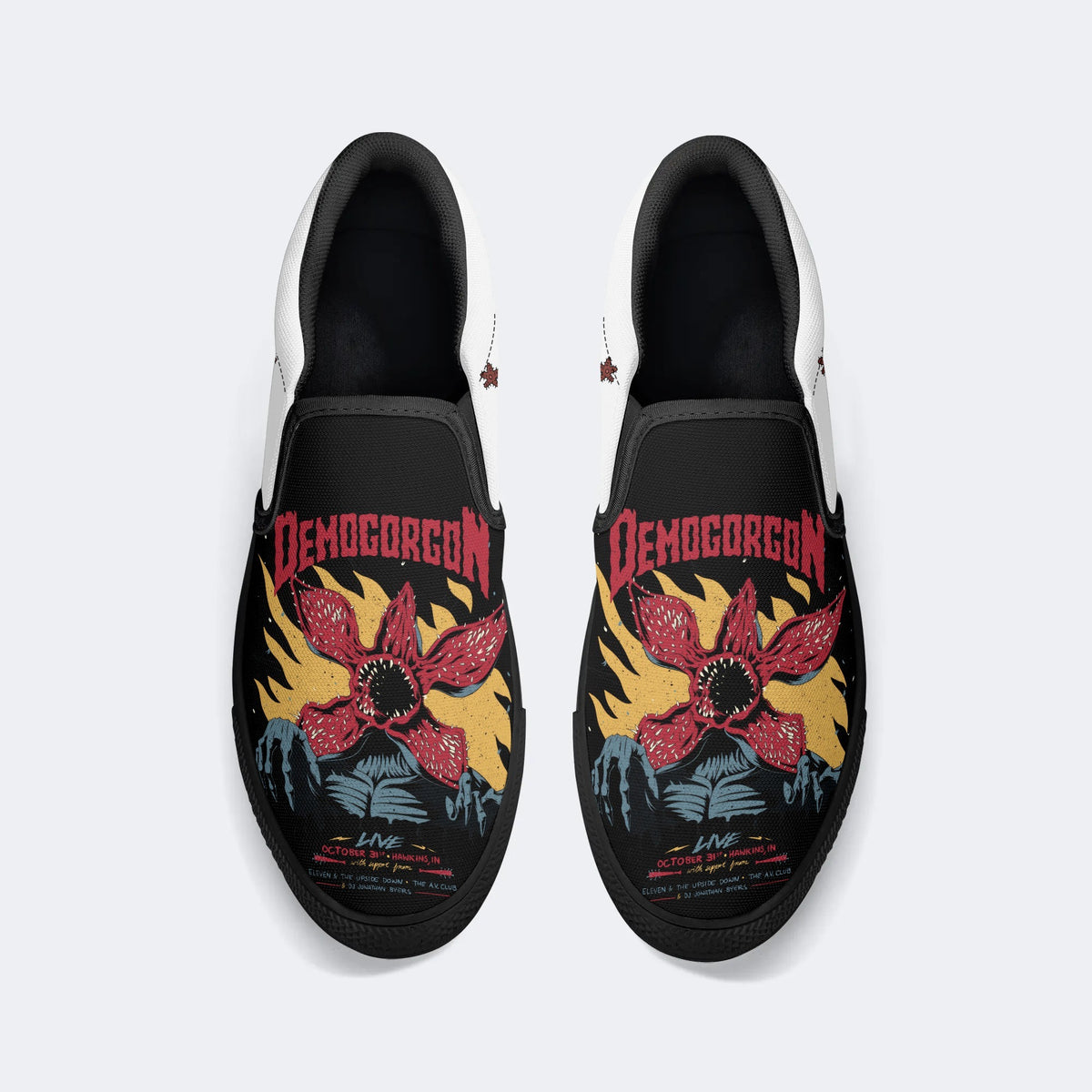 Strange Thing Print - Slip On Shoes