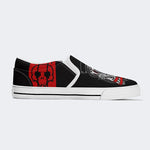 Unisex Horror Skull Print - Slip On Shoes