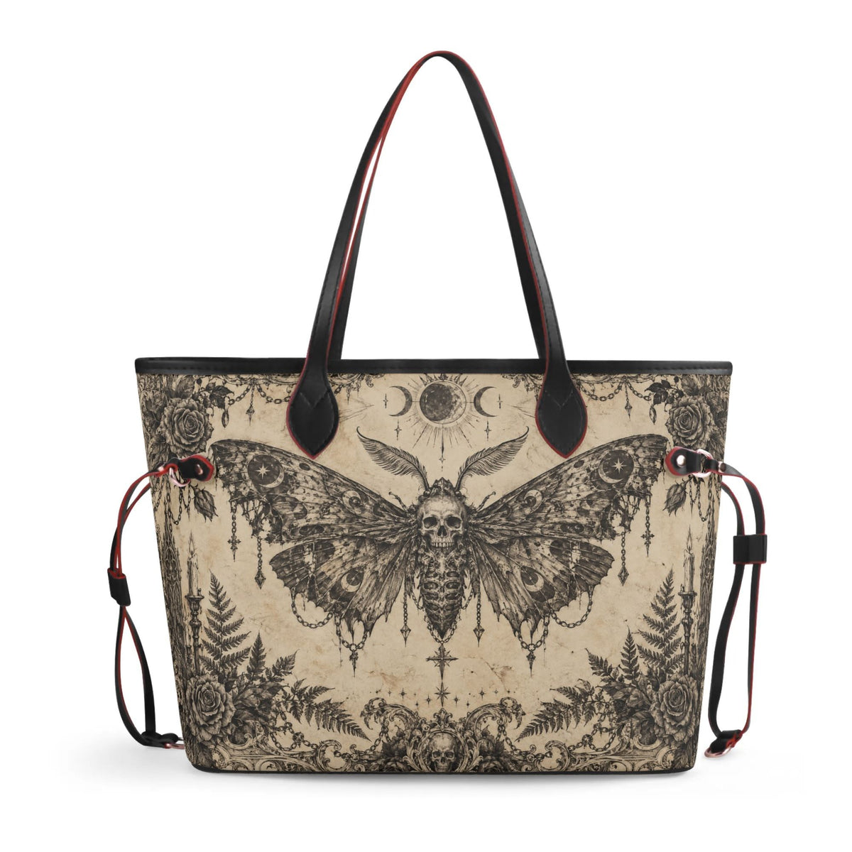 Gothic Death Moth - Large capacity handbag